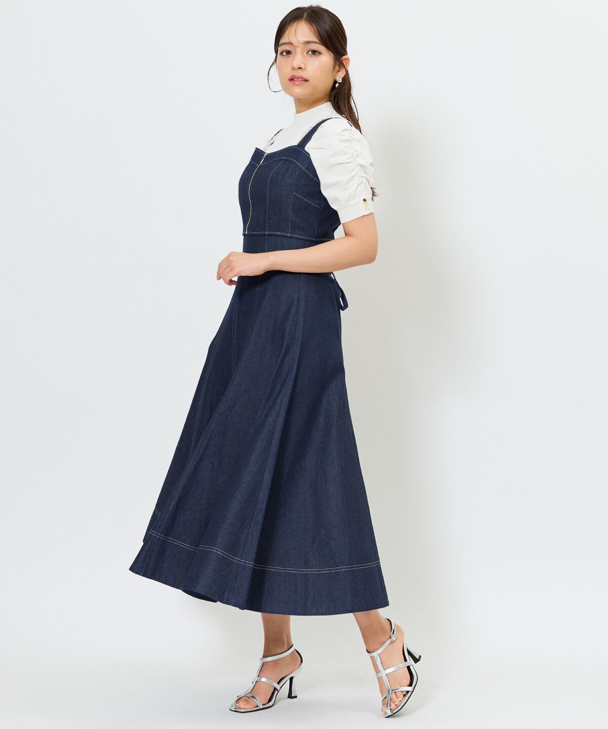 アンドクチュール「ウォッシュドデニムセットアップ」|ワンピース|