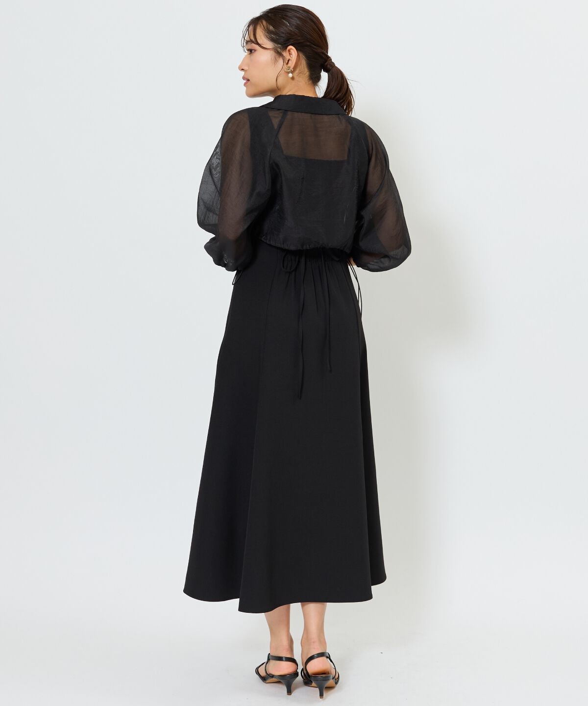 アンドクチュール「シアーシャツ＆ワンピースSET」|ワンピース|