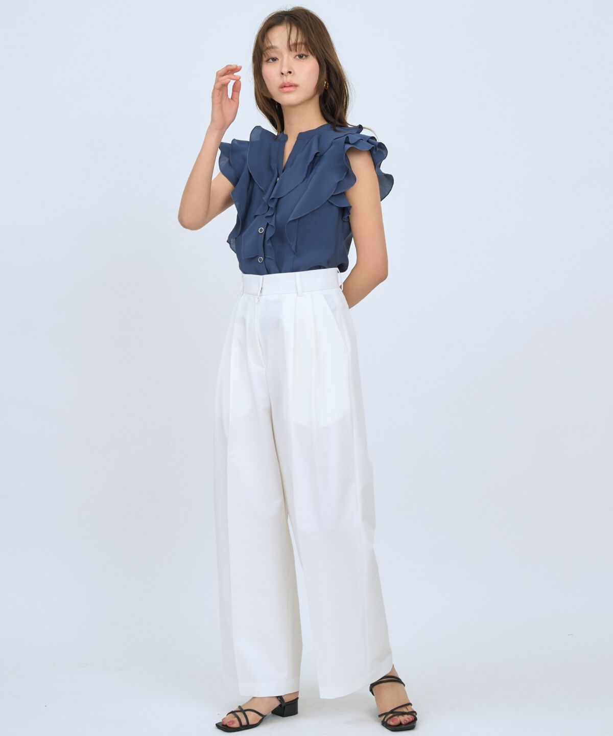 アンドクチュール「2タックワイドパンツ」|その他|