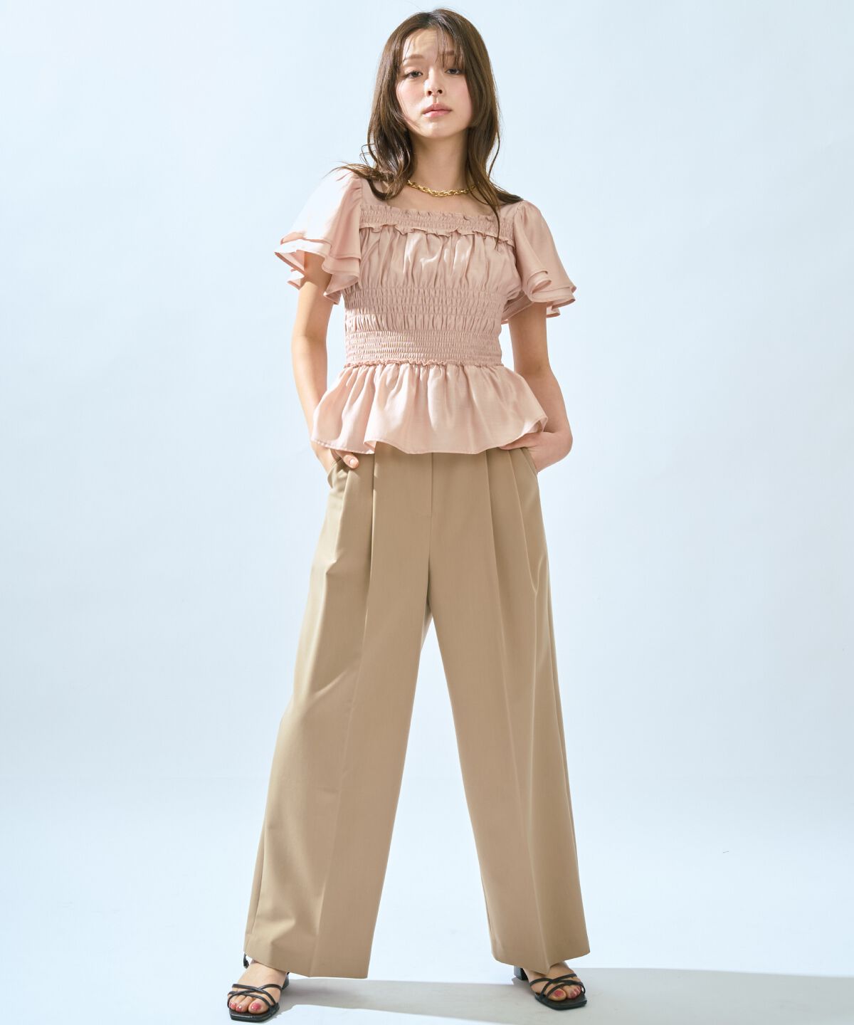 アンドクチュール「2タックワイドパンツ」|その他|