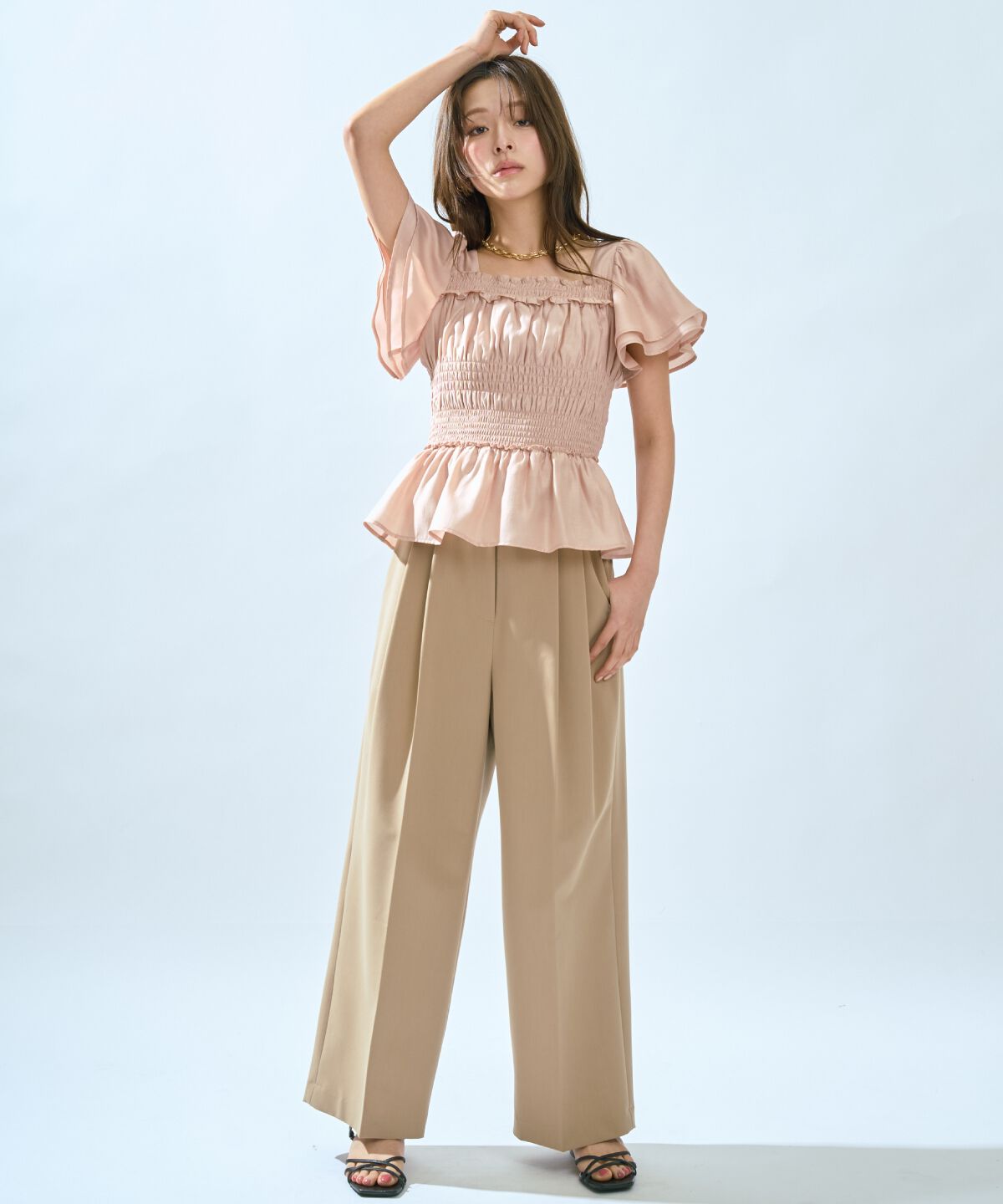 アンドクチュール「2タックワイドパンツ」|その他|