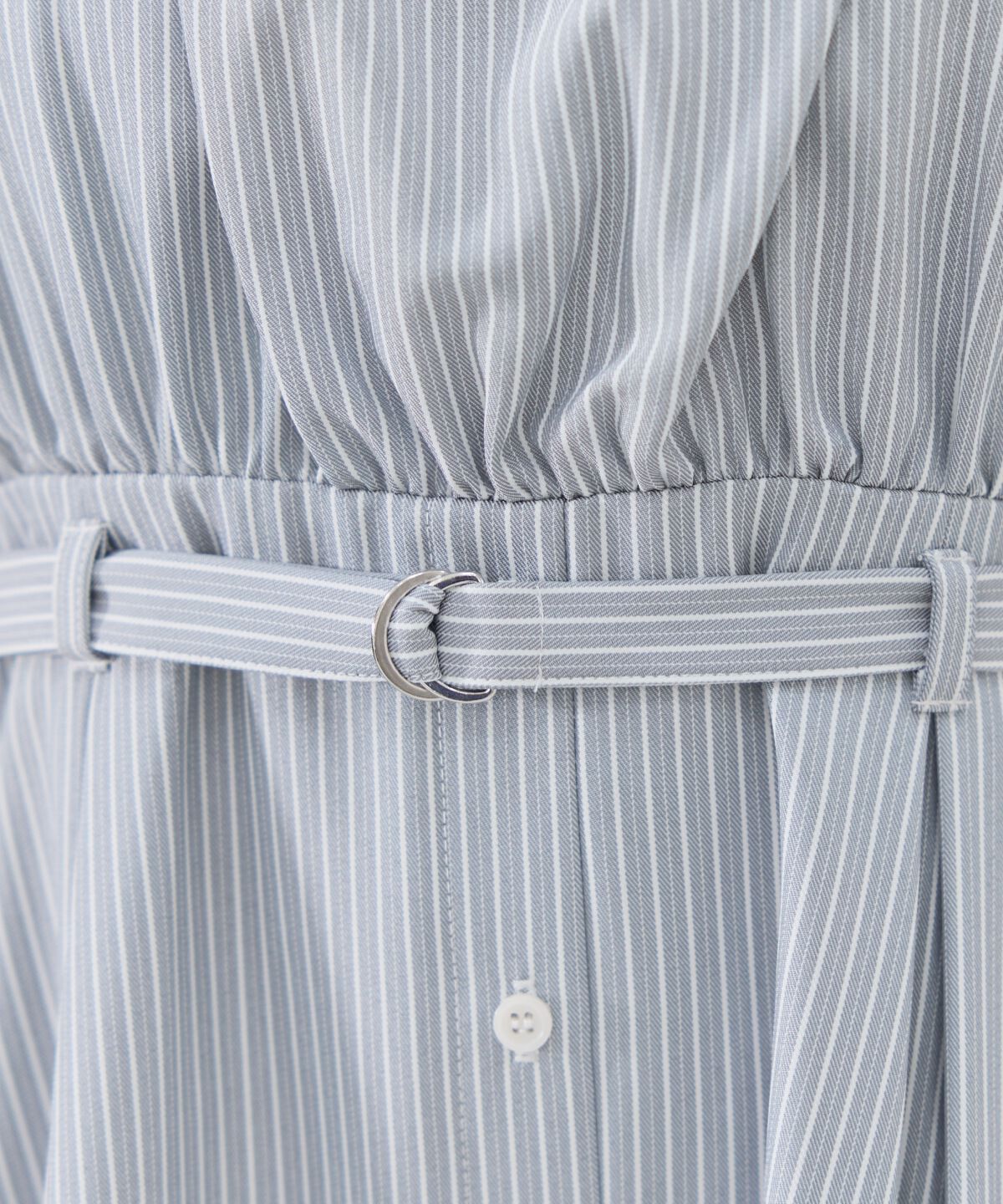 REDYAZEL「フロントシャーリングシャツ＆ストライプミニワンピースセット」|ワンピース|