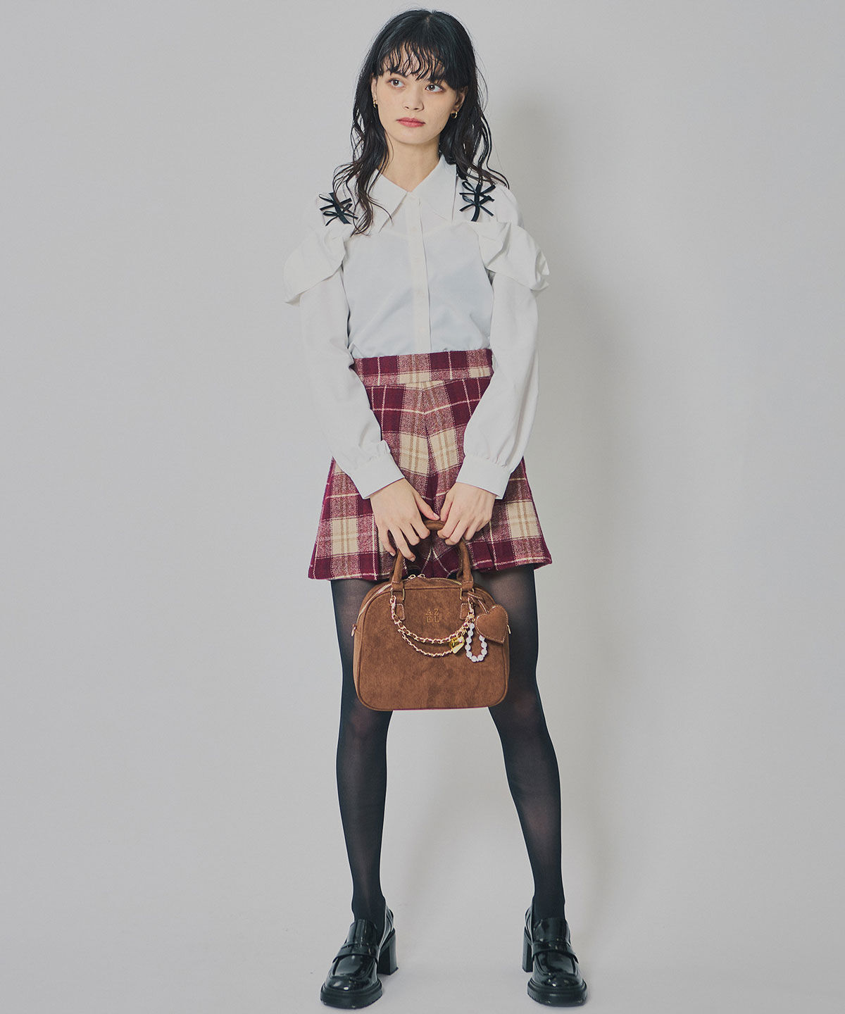 REDYAZEL「チェックタックショートパンツ」|キュロット|