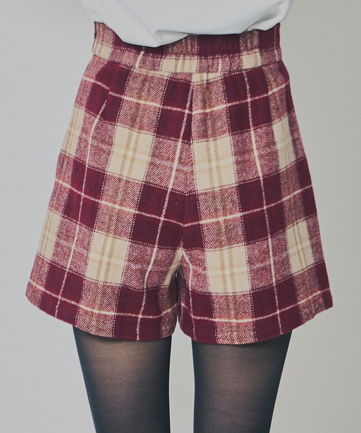 REDYAZEL「チェックタックショートパンツ」|キュロット|