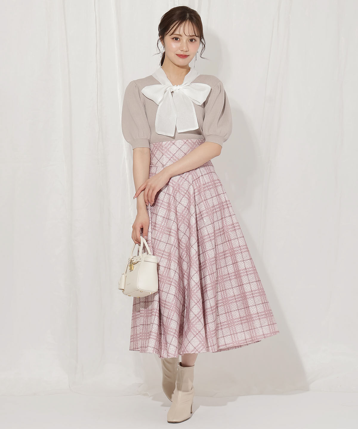 WILLSELECTION「シアーリボンパフニット」|ニット・セーター|