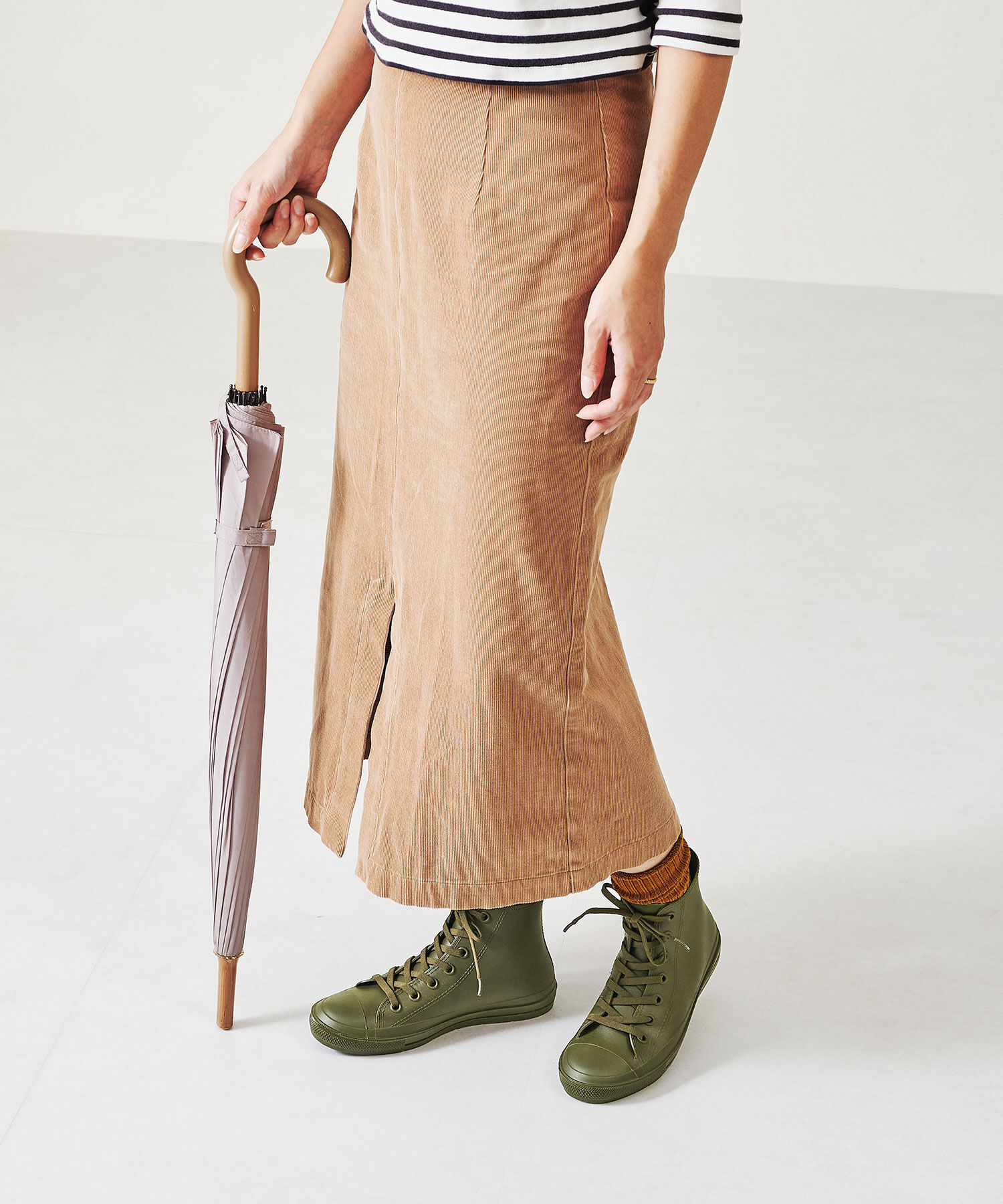 ORiental TRaffic「【防水】 ハイカット レインスニーカー /R-0016  晴雨兼用 ハイカットスニーカー 柔らかい」|スニーカー|