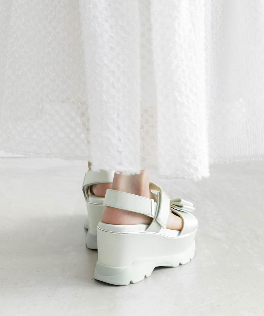  「モノグラムリボンボリュームスポーツサンダル」|サンダル|