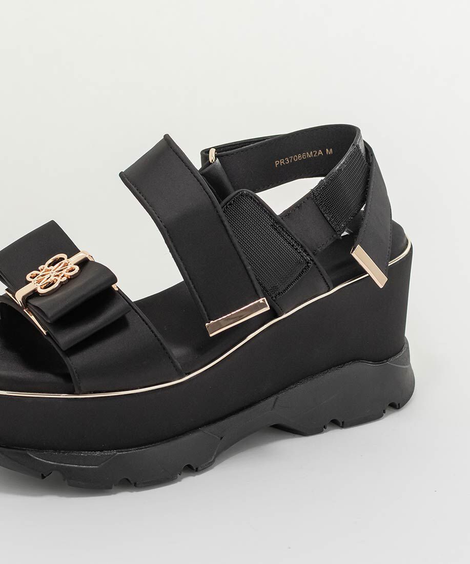  「モノグラムリボンボリュームスポーツサンダル」|サンダル|