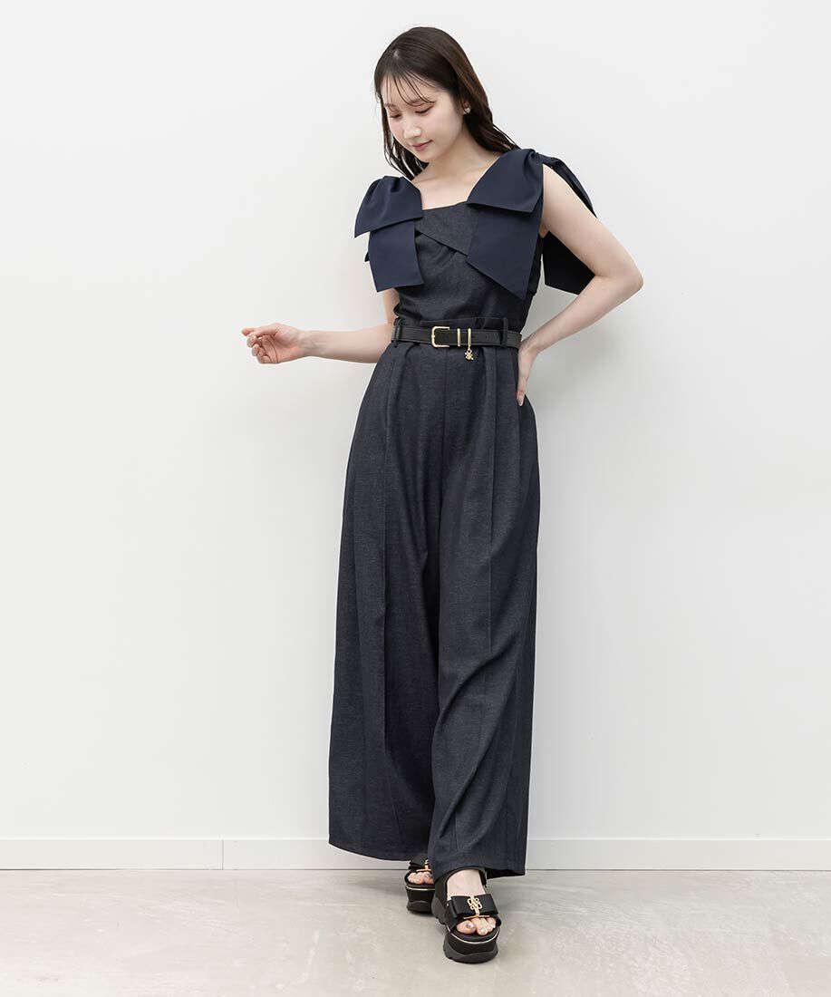  「モノグラムリボンボリュームスポーツサンダル」|サンダル|