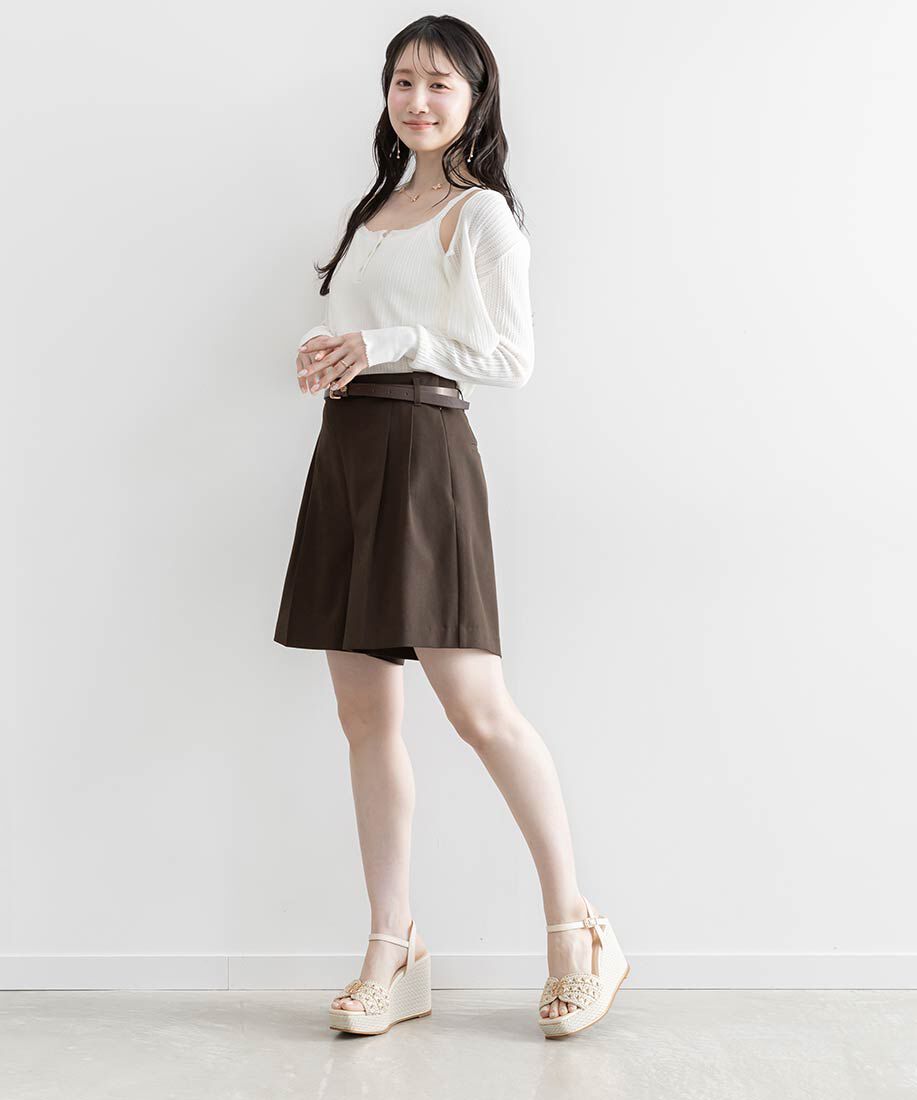  「モノグラムパーツウェッジソールサンダル」|サンダル|