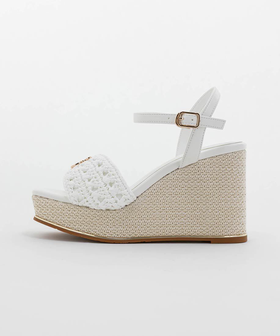  「モノグラムパーツウェッジソールサンダル」|サンダル|