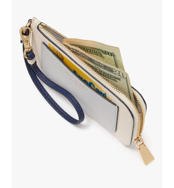 kate spade new york「アヴァ カラーブロックド コイン カード ケース リスレット」|ストラップ|