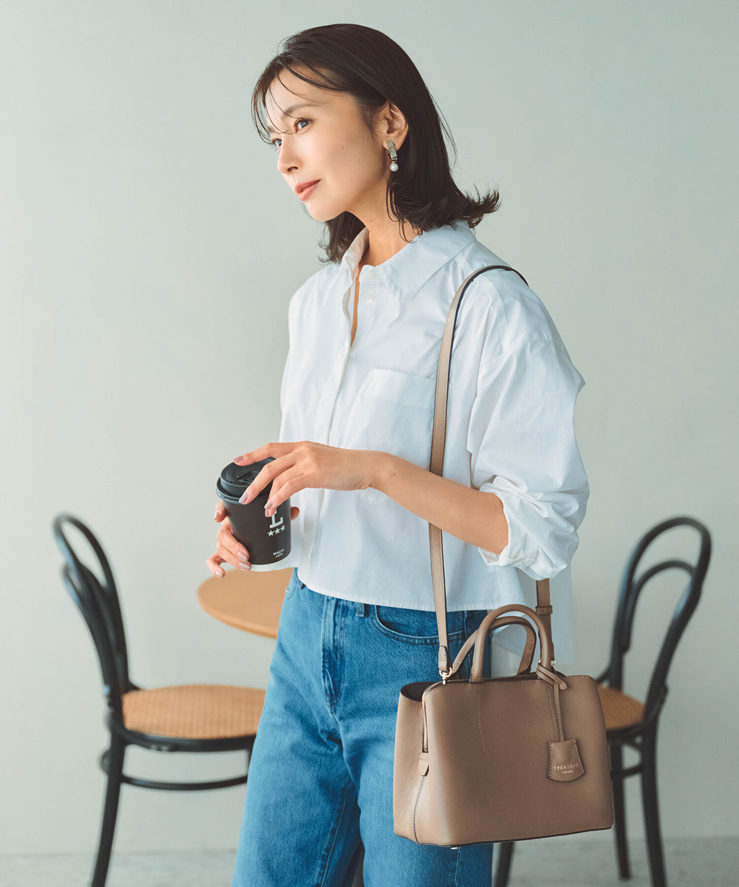 TOPKAPI TREASURE「フロントステッチ レザーミニショルダーバッグ」|ショルダー・メッセンジャー|