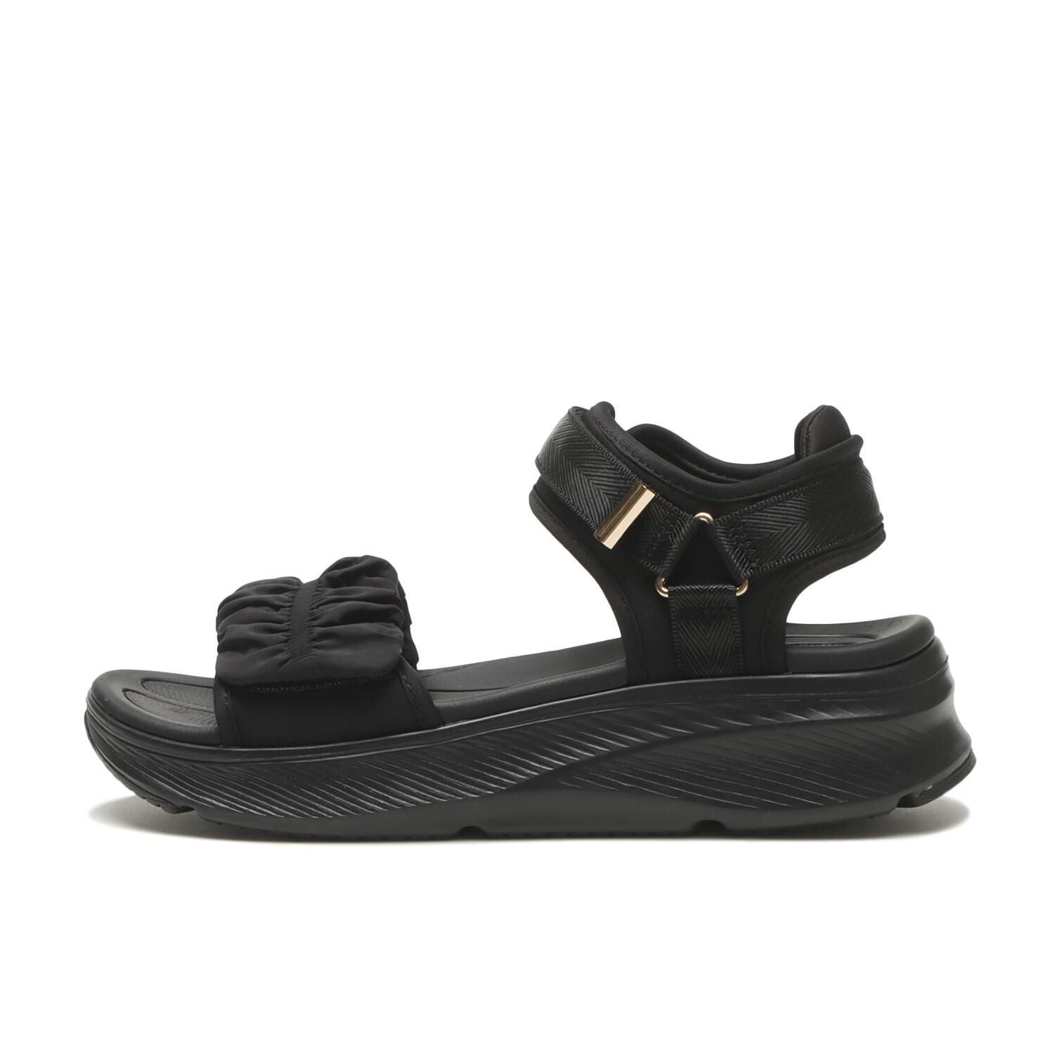 ABC SELECT「【ABC SELECT】CL CHIFFON SANDAL」|サンダル|ブラック