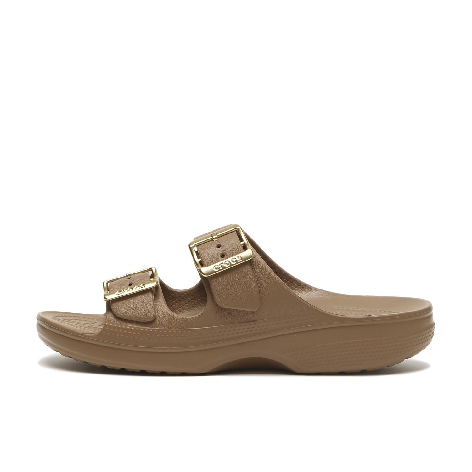 crocs「【crocs】SATURADAY METALLIC BUCKLE SDL」|サンダル|ブラウン
