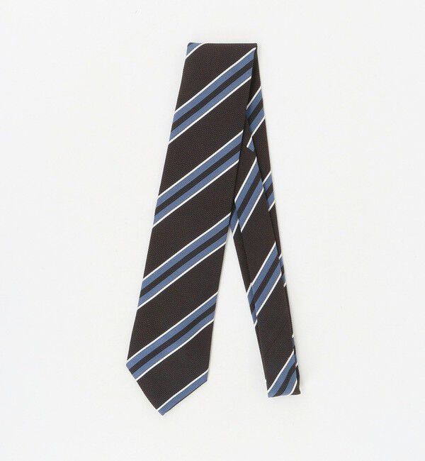 UNITED ARROWS「＜STEFANO BIGI＞ガルザ ストライプ ネクタイ」|ネクタイ・蝶ネクタイ|DK.BROWN