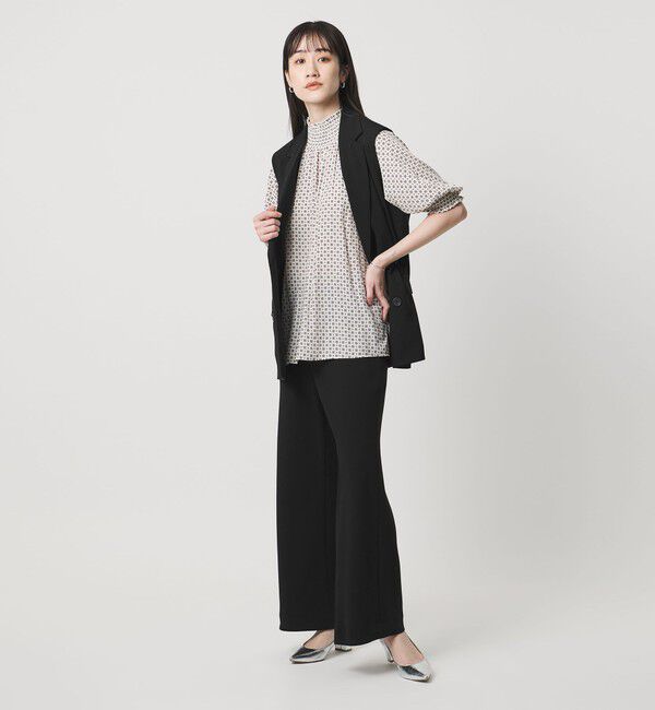UNITED ARROWS「Drapy バイアス イージー パンツ ‐ウォッシャブル‐」|スラックス|