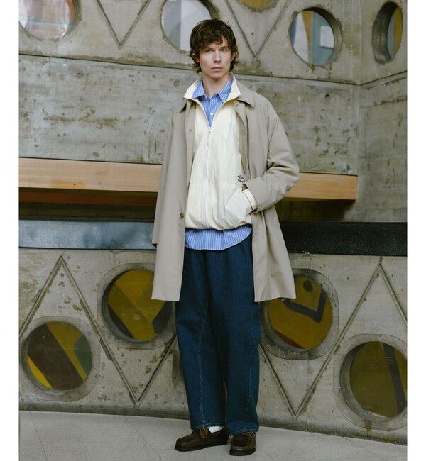 UNITED ARROWS green label relaxing「ナイロンオックス ステンカラーコート ‐撥水‐」|ステンカラーコート|