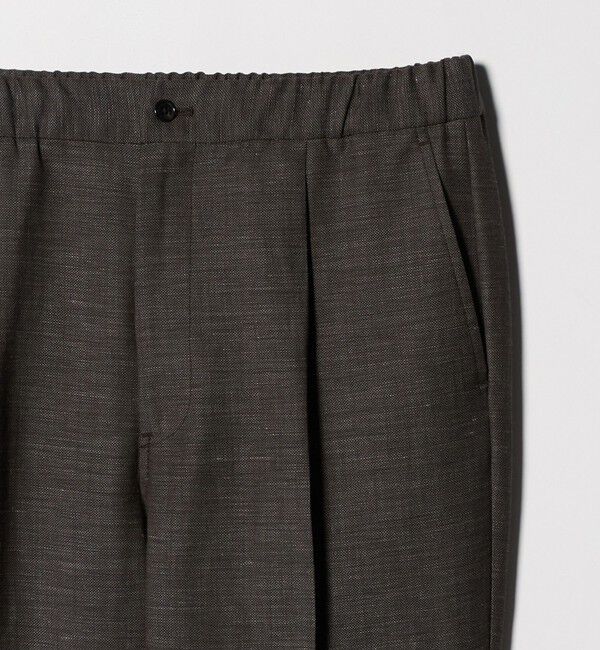 UNITED ARROWS green label relaxing「TW リネン デニムライク 01 ワイド 1プリーツ スラックス セットアップパンツ」|スラックス|