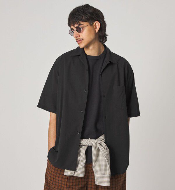 STEVEN ALAN「＜Steven Alan＞ コットン/ウール ボイル オープンカラー シャツ BOX」|シャツ・ブラウス|