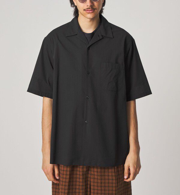 STEVEN ALAN「＜Steven Alan＞ コットン/ウール ボイル オープンカラー シャツ BOX」|シャツ・ブラウス|