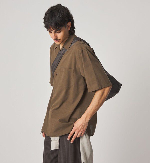 STEVEN ALAN「＜Steven Alan＞ コットン/ウール ボイル オープンカラー シャツ BOX」|シャツ・ブラウス|