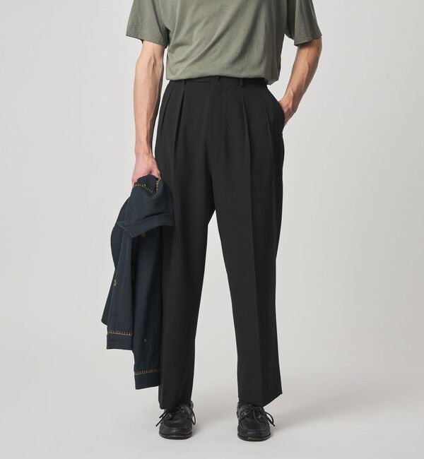 STEVEN ALAN「＜Steven Alan＞ TW サッカー イン ツープリーツ ドレス トラウザーズ」|スラックス|