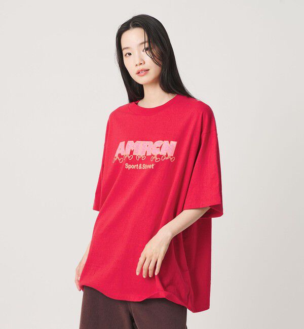 BEAUTY&YOUTH UNITED ARROWS「【別注】＜Americana＞プリント ビッグTシャツ」|Tシャツ・カットソー|