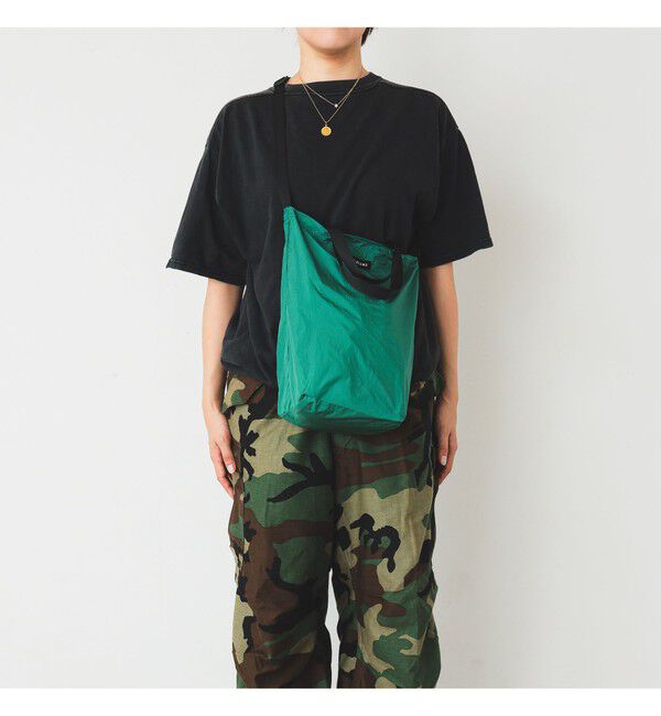 BEAMS「リップストップ ショルダートートバッグ M」|ポーチ|FOREST_GREEN