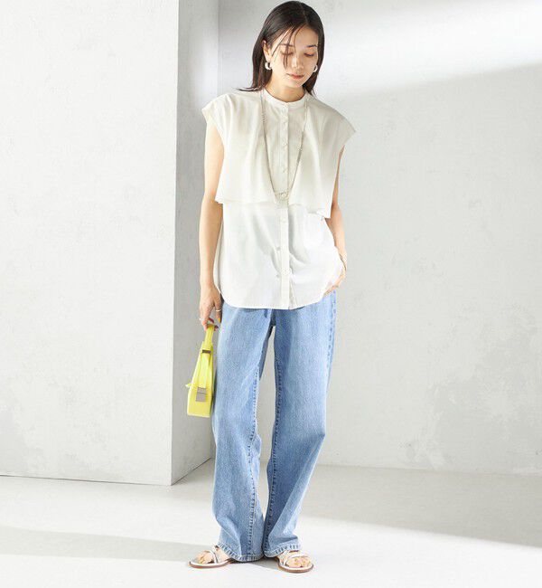 SHIPS for women「〈洗濯機可能〉ストレート フィット デニム パンツ」|デニム|