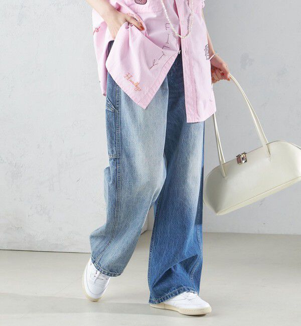 SHIPS for women「【SHIPS別注】WHITE FIELD:デニム ペインター パンツ」|デニム|