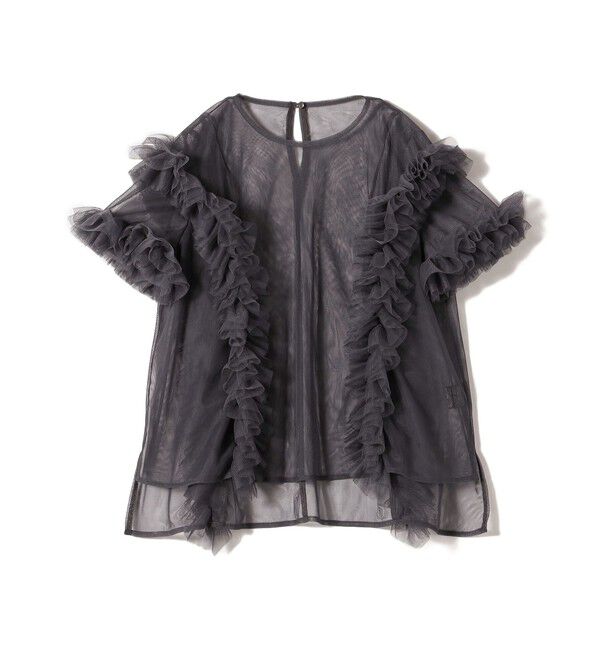 SHIPS for women「【SHIPS別注】kaene:チュール フリル スリーブ オールインワン（セレモニー対応可）」|オールインワン|