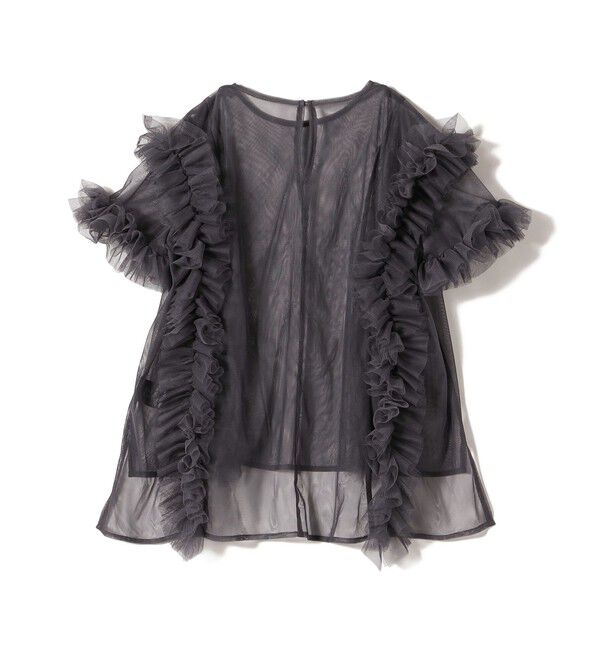 SHIPS for women「【SHIPS別注】kaene:チュール フリル スリーブ オールインワン（セレモニー対応可）」|オールインワン|