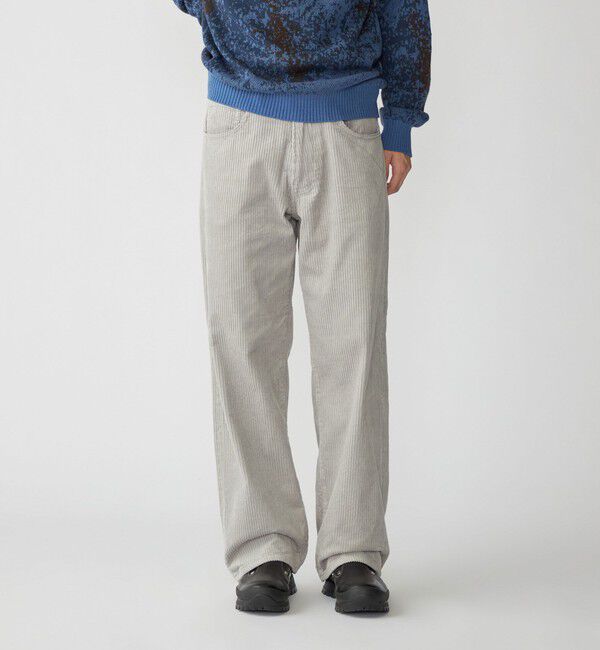 SHIPS「City Ambient Products:〈手洗い可能〉コーデュロイ バギー ストレート パンツ」|その他|シルバーグレー