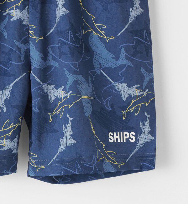 SHIPS KIDS「SHIPS KIDS:110～150cm / 〈UVカット〉ラッシュガード スイムショーツ セット」|その他|