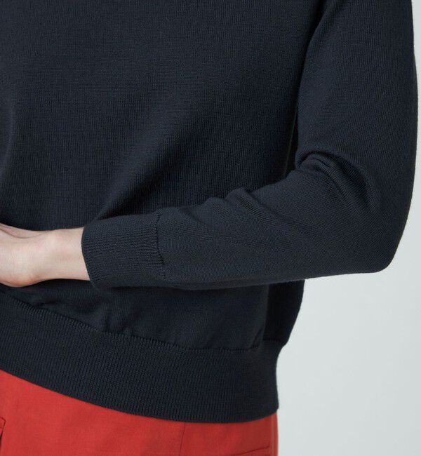 Ballsey「ウールポリエステルパールコンビ 2-wayプルオーバー」|ニット・セーター|