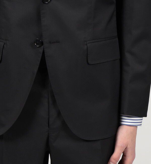TOMORROWLAND MENS「コットンポリウレタンハイカウント シングルブレステッド2Bジャケット」|テーラードジャケット|