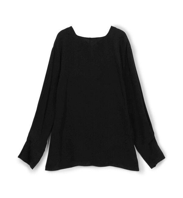 Ballsey「Cherie スクエア＆Vネックフロンタブルブラウス」|シャツ・ブラウス|19 ブラック