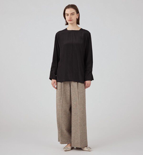 Ballsey「Cherie スクエア＆Vネックフロンタブルブラウス」|シャツ・ブラウス|