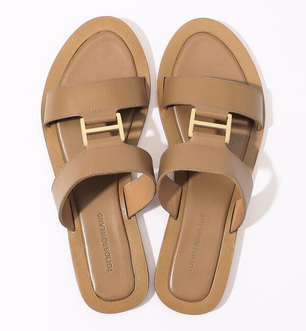 TOMORROWLAND GOODS「TOMORROWLAND バックル フラットサンダル」|サンダル|