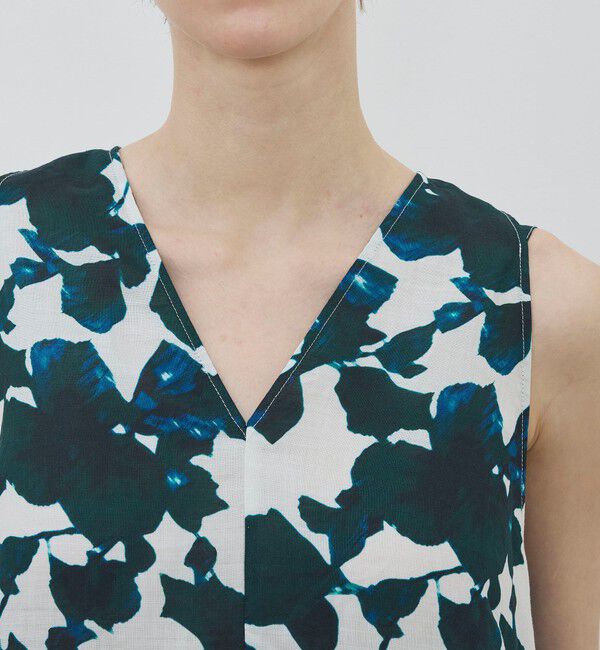 TOMORROWLAND GOODS「 WRITEWELL Prism-mineral Vネックワンピース」|ワンピース|