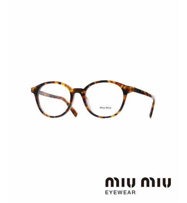 EYETHINK「MIU MIU 02WVF19P1O150 Optical」|メガネ|ブラウン B