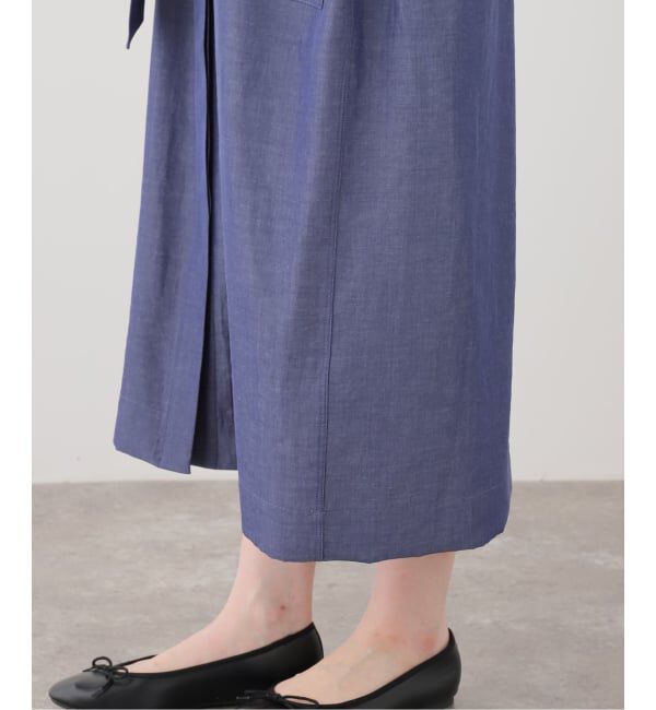 IENA「2WAY シャンブレー ワークワンピース」|ワンピース|