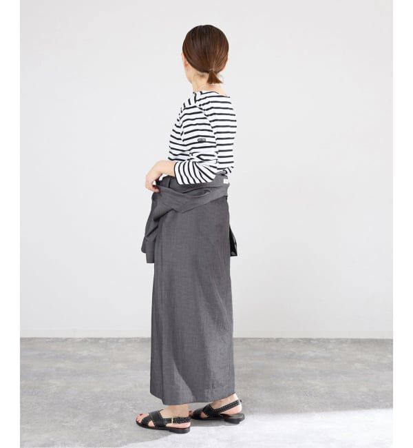 IENA「2WAY シャンブレー ワークワンピース」|ワンピース|