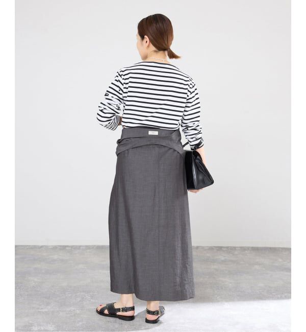 IENA「2WAY シャンブレー ワークワンピース」|ワンピース|