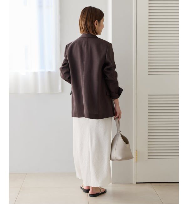 IENA「《追加》アンティークサテン イージースカート」|スカート|