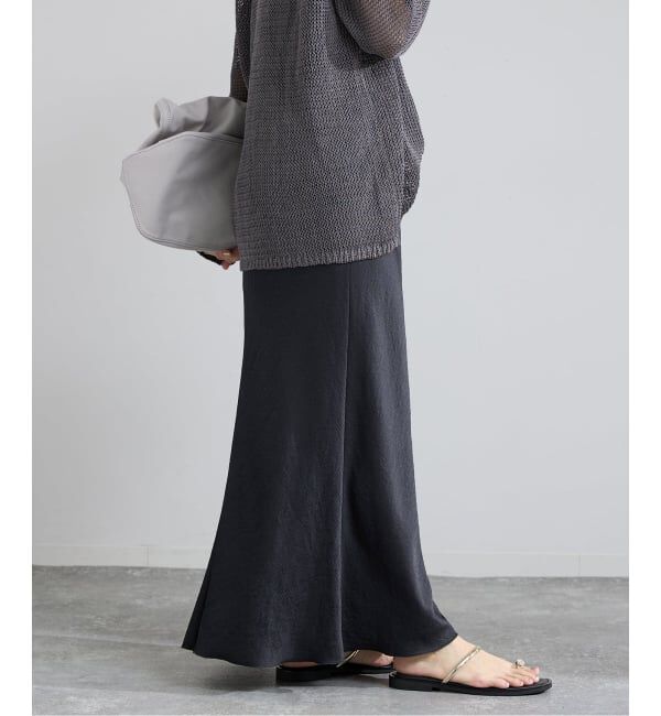 IENA「《追加》アンティークサテン イージースカート」|スカート|