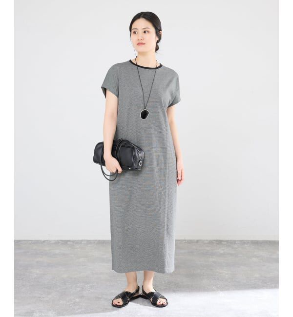 IENA「ATON/エイトン SUVIN 60/2 CAP SLEEVE DRESS ワンピース」|ワンピース|