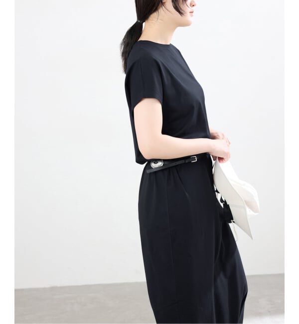 IENA「ATON/エイトン SUVIN 60/2 CAP SLEEVE DRESS ワンピース」|ワンピース|
