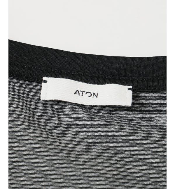 IENA「ATON/エイトン SUVIN 60/2 CAP SLEEVE DRESS ワンピース」|ワンピース|